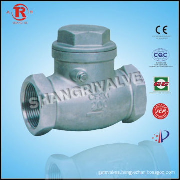 cf8m steam check valve